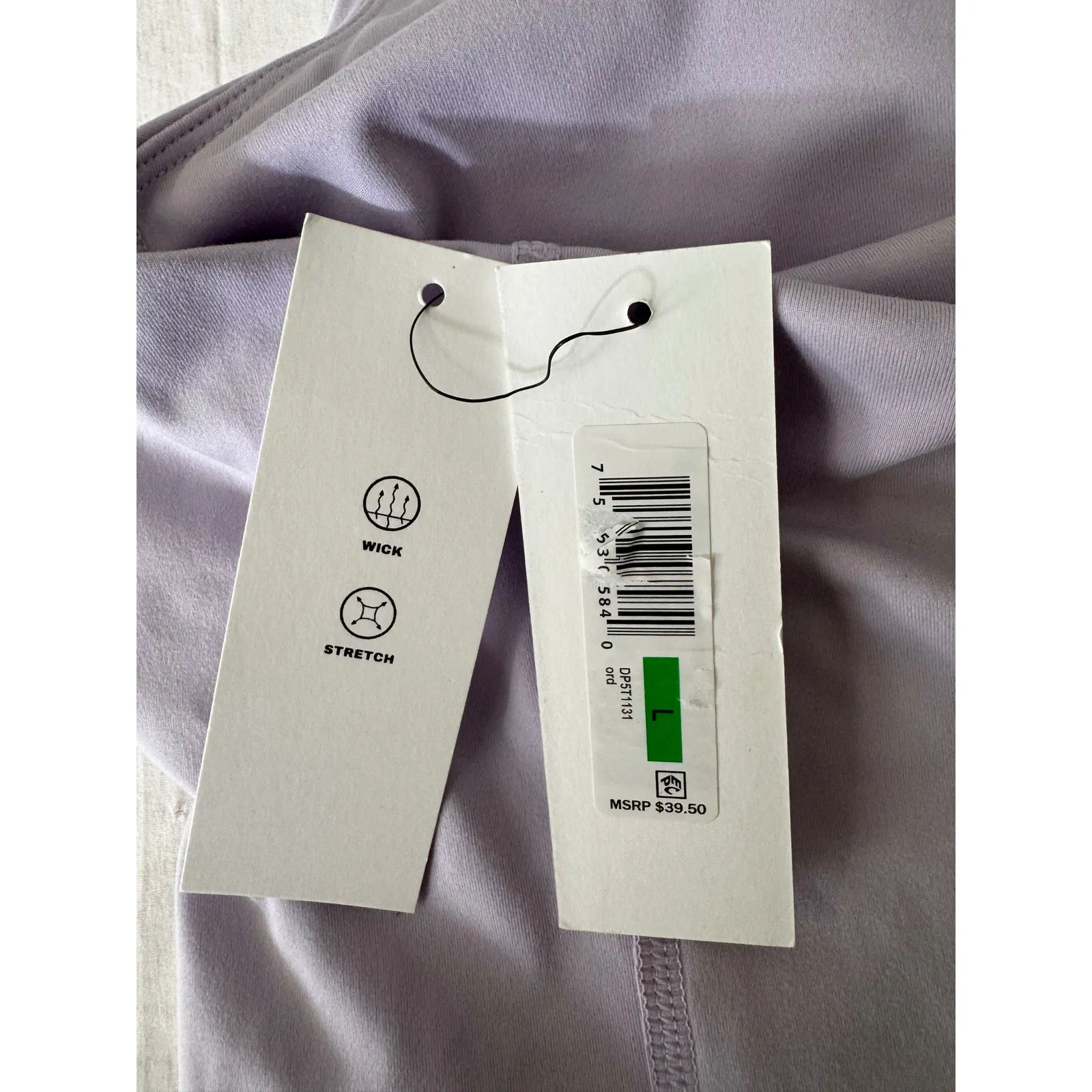 DKNY Sport Tank Top Racerback Wick‎ Stretch Athletic Lavender Purple L - Image 9