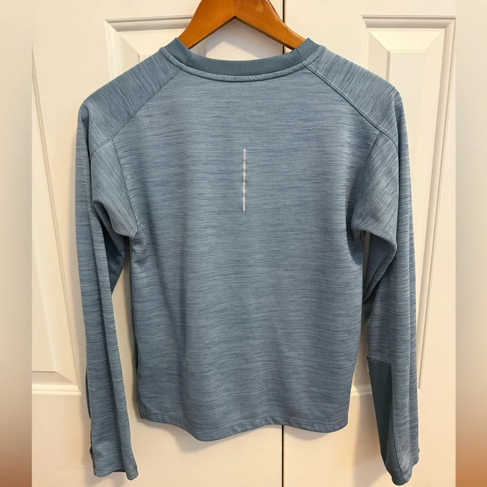 Nike  Shirt Women's Medium Blue Pacer Dri Fit Running Performance Reflective Run - Image 3