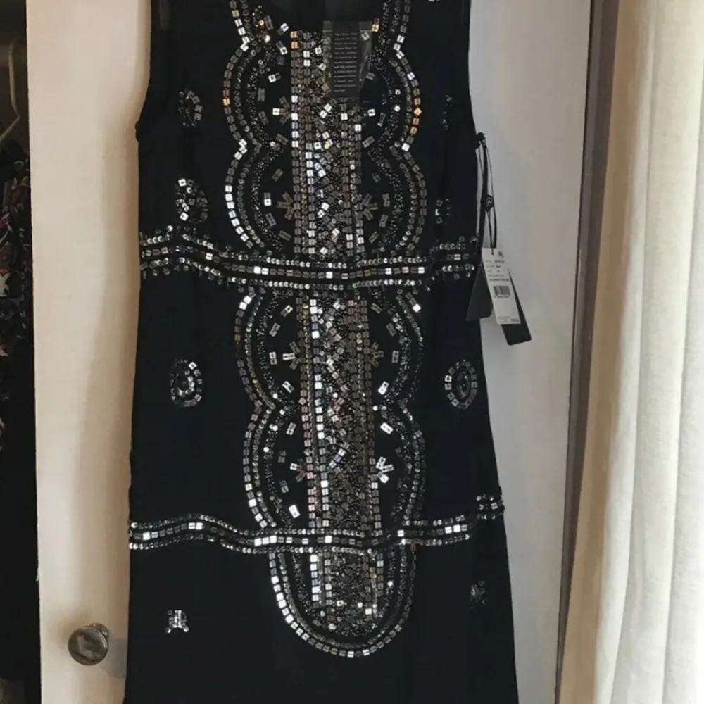 NWT Hand Beaded Cocktail Dress - Image 3