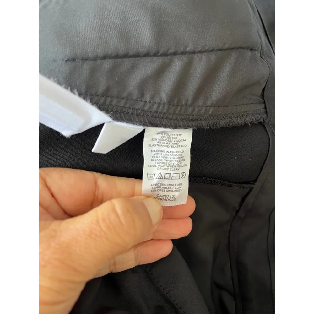 LOFT Slim Fit Black Career Office Pants Dress Pants trousers with stretch - Image 10