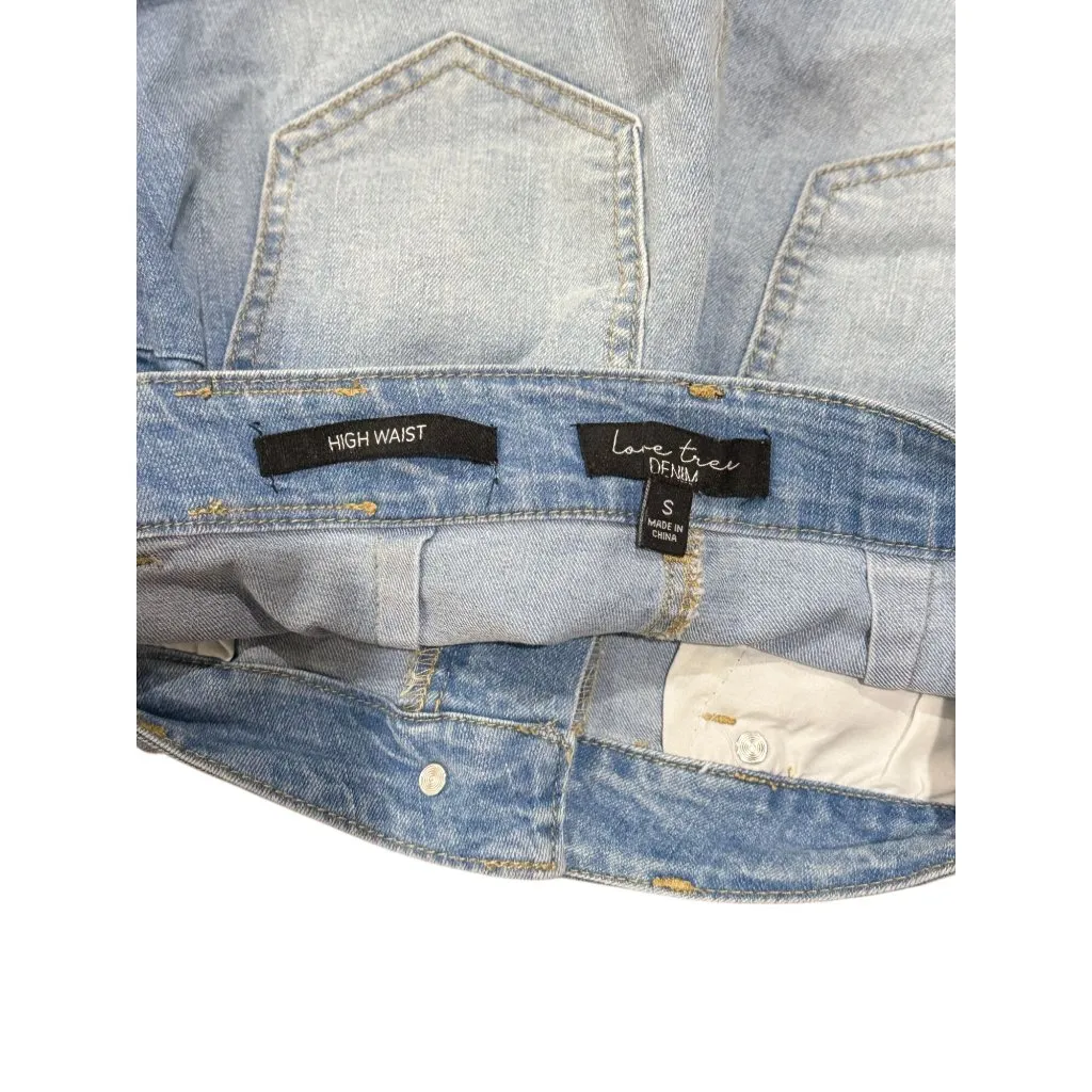 NEW Love Tree Denim Shorts Womens S High Waist Daisy Dukes Summer Stretch Beach - Image 5