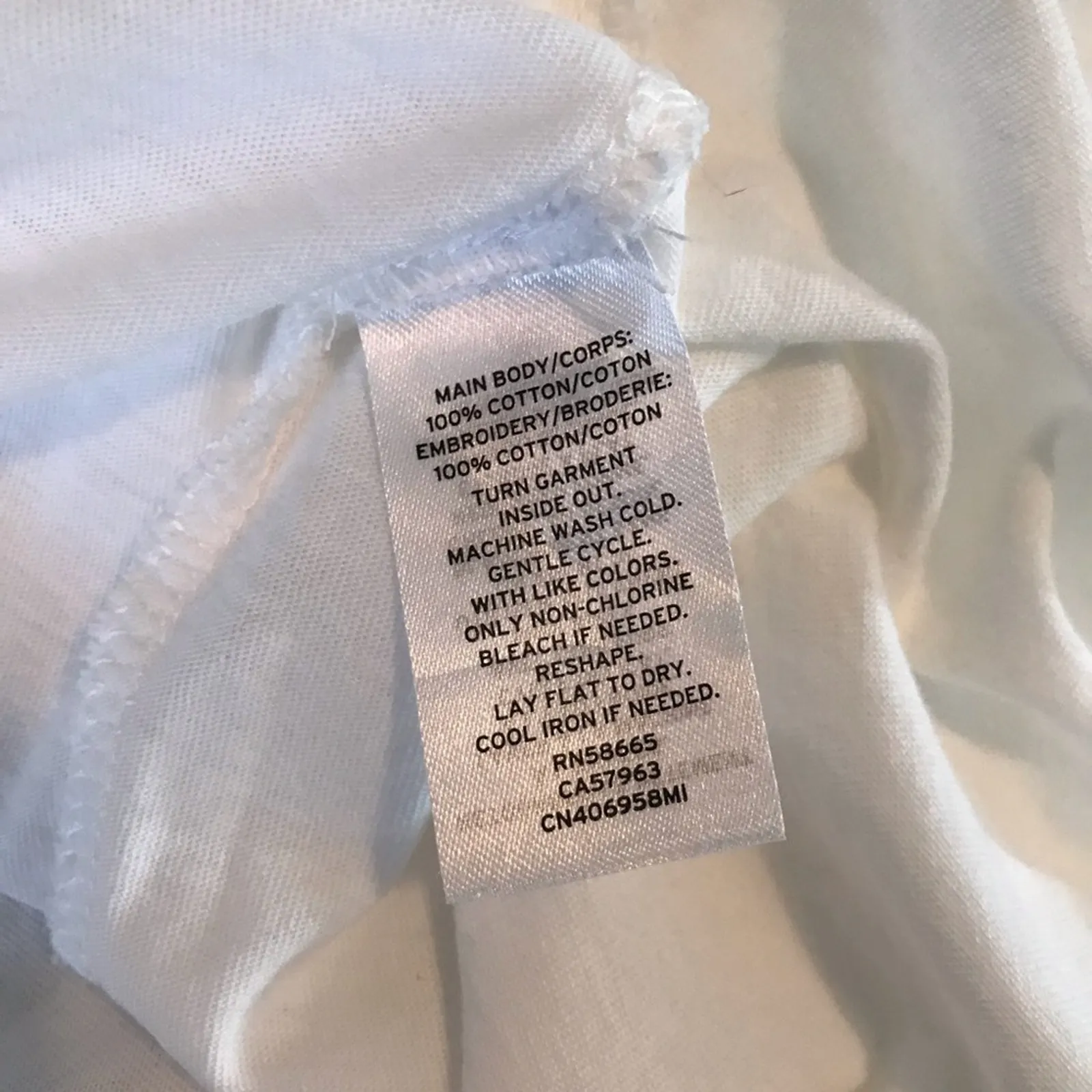 Nordstrom White Cotton Lightweight Embroidered Boho Peasant Top Shirt S new - Image 9