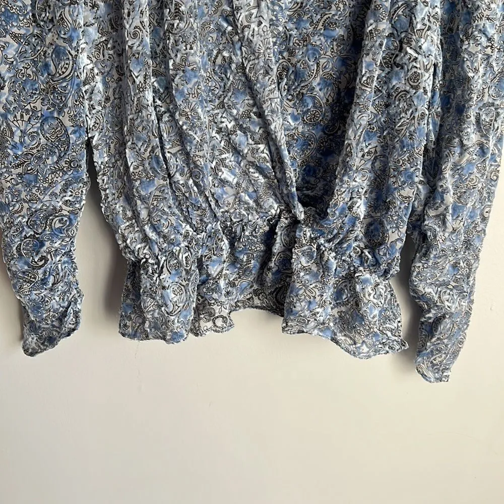 NEW ZADIG & VOLTAIRE Tori top in Blue Paisley - Image 6