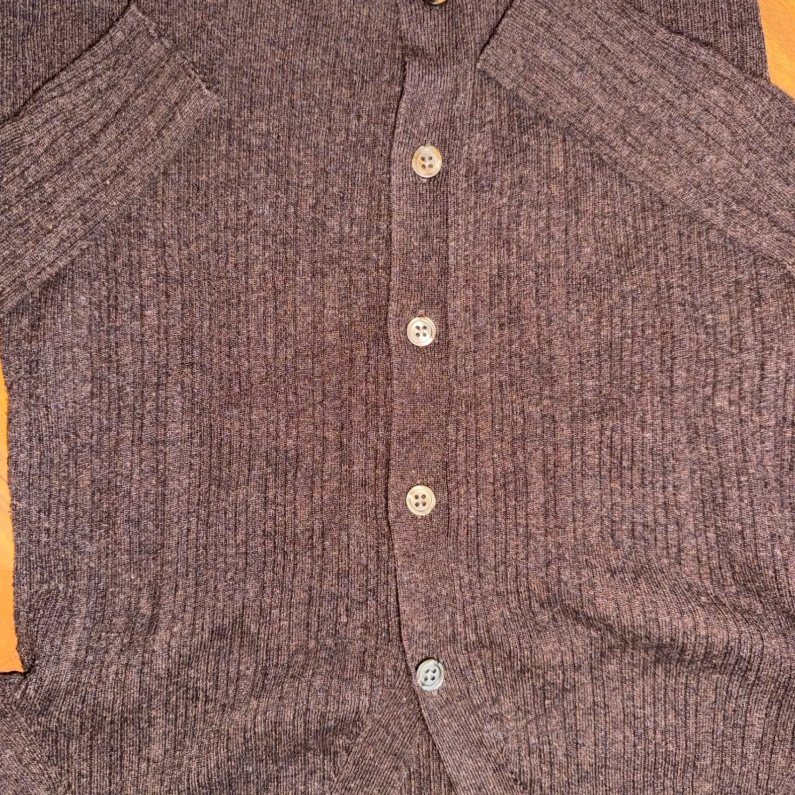 Banana‎ Republic Women Ribbed Knit V Neck Button Front Cardigan Sweater Size S - Image 2