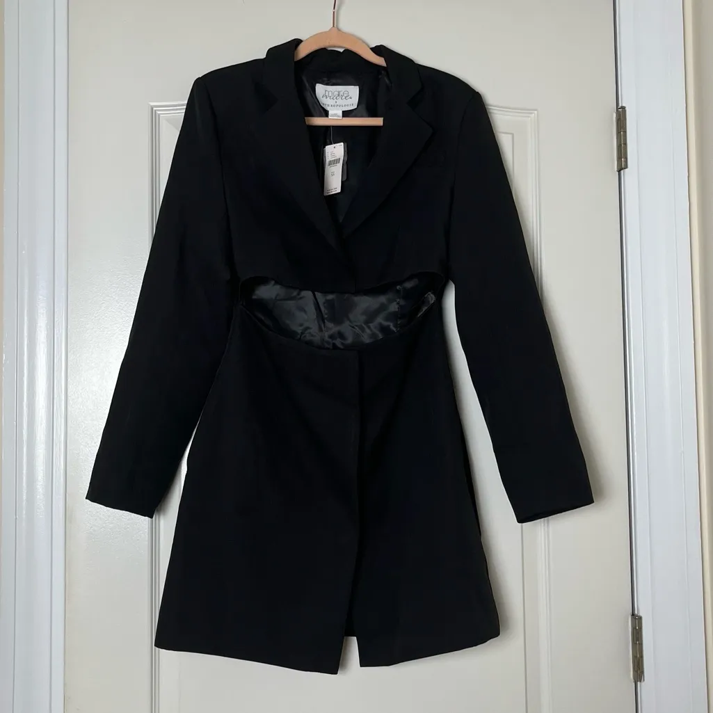 NWT Mare Mare x Anthropologie Cut-Out Blazer Mini‎ Dress Size XS - Image 2