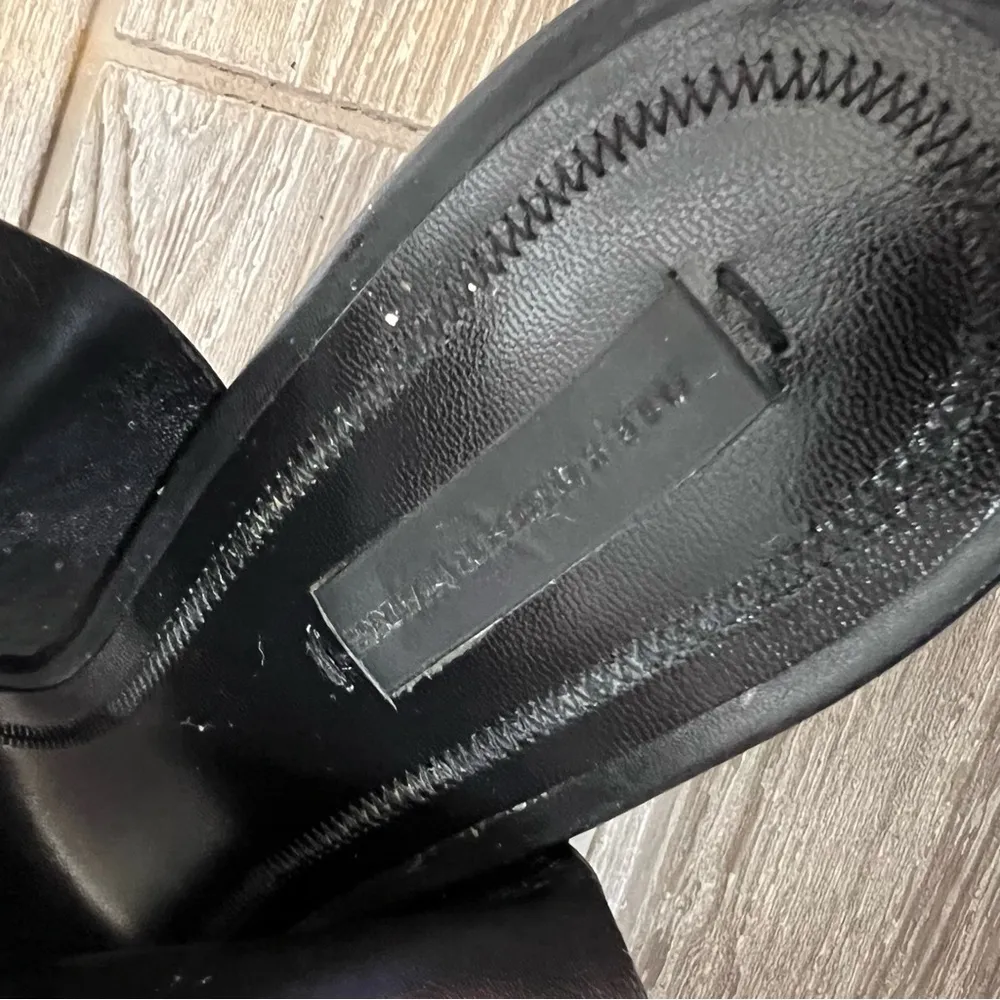 Alexander Wang Nadia open toe bootie black silver sz 40.5 - Image 8