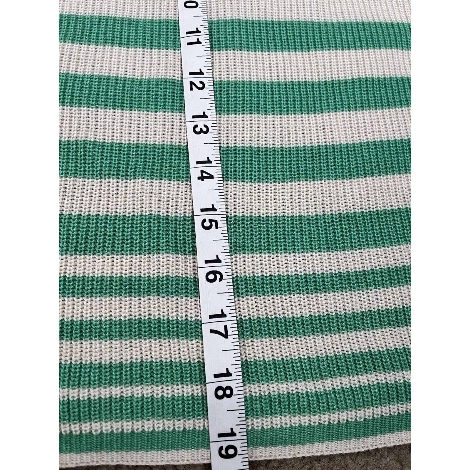 Vero Moda Womens Top M Preppy Stripe Punk Grunge Alternative Green Strappy - Image 6