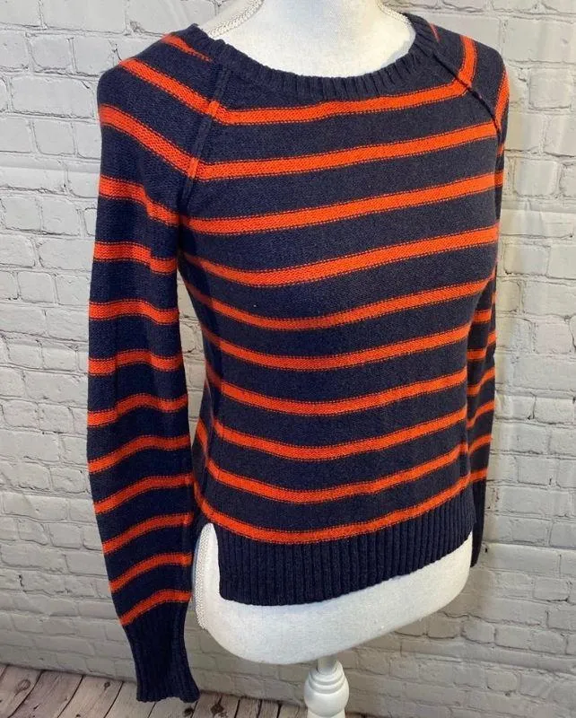 Striped Elbow Patch Sweater Red/Blue Multi - Image 2