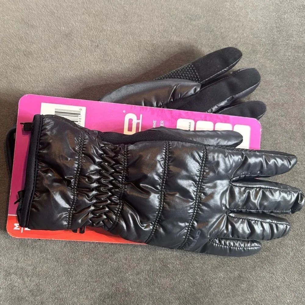 HEAD Women's Black Waterproof Hybrid Touchscreen Compatible Gloves Size M NEW - Image 7