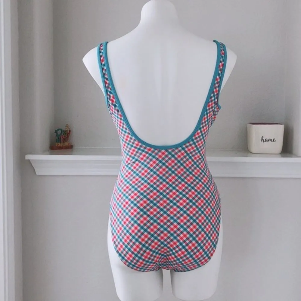 Atmosphere 2-Piece Swimwear Matching Swim Coverup Scarf Pink Blue UK 16 US 12 - Image 4