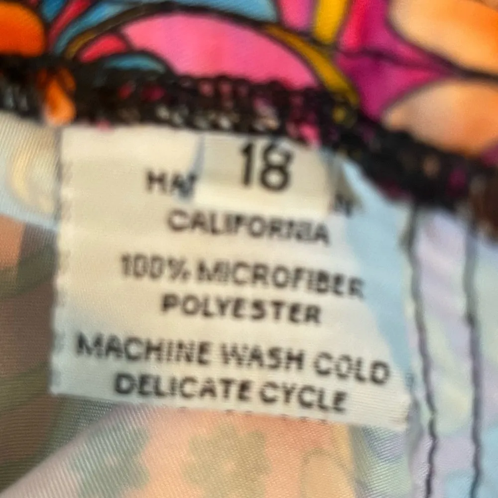 Xelosette Carnival Floral Print Handmade In California Board Shorts Size 18 - Image 3