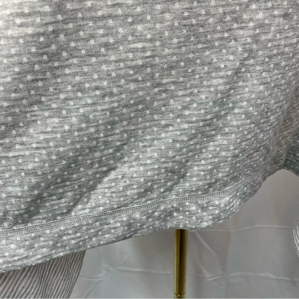 Cabi ATC Reversible Cape XS/S Gray White Travel Lounge wear cotton poncho Spring - Image 11