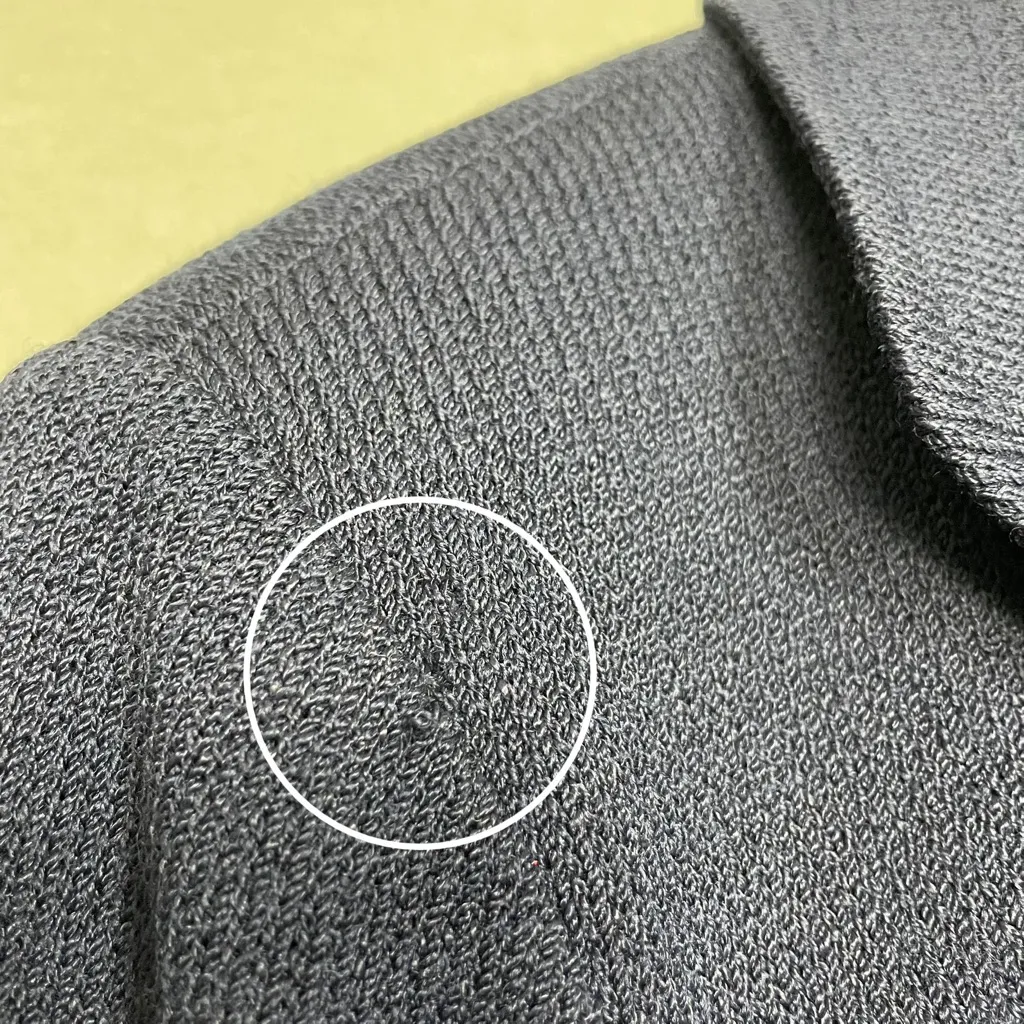 St. John Knit Jacket Navy Blue Santana Sz 10 Nautical Coastal Women FLAWS - Image 8