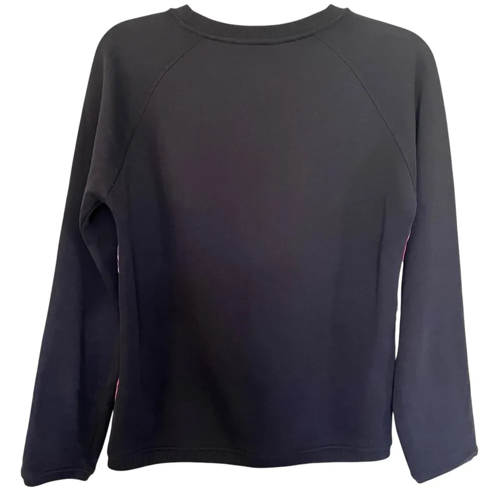 Ted Baker London Lanie Cascading Flora Floral Print Black Crewneck Sweatshirt XS - Image 6