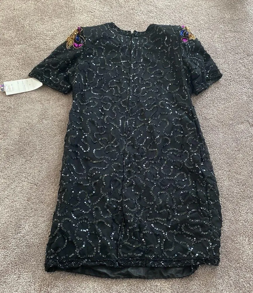 NWT Life & Style New York Sequin Beaded Dress SIZE XL - Image 4