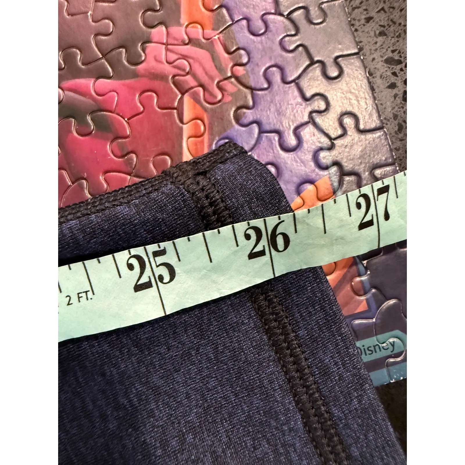 Aerie Chill Play Move Navy Blue Heathered Leggings Athletic Workout XL - Image 5