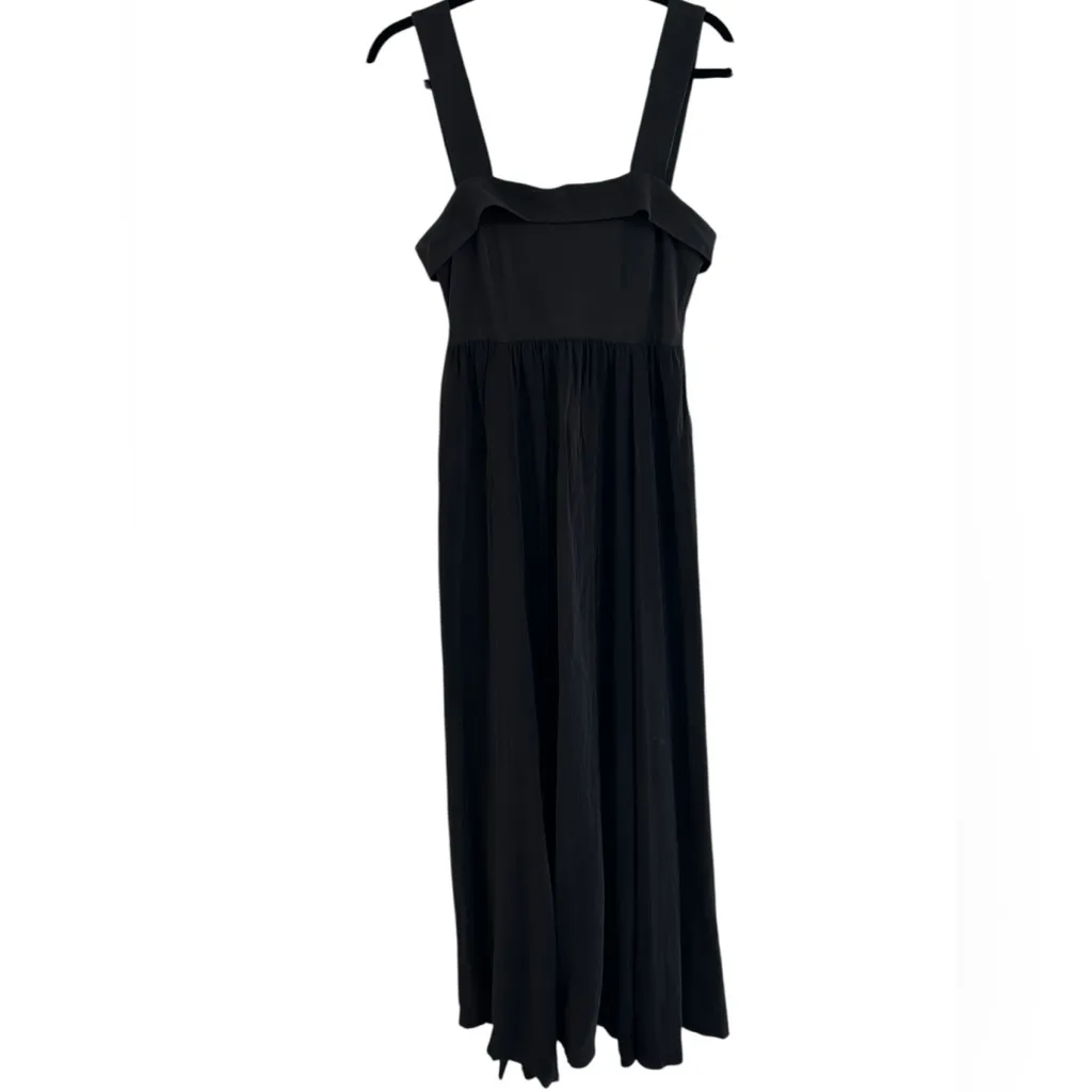 Anthropologie Maeve Women’s‎ Audre Tie-Back Black Dress Midi Maxi Size XS - Image 3