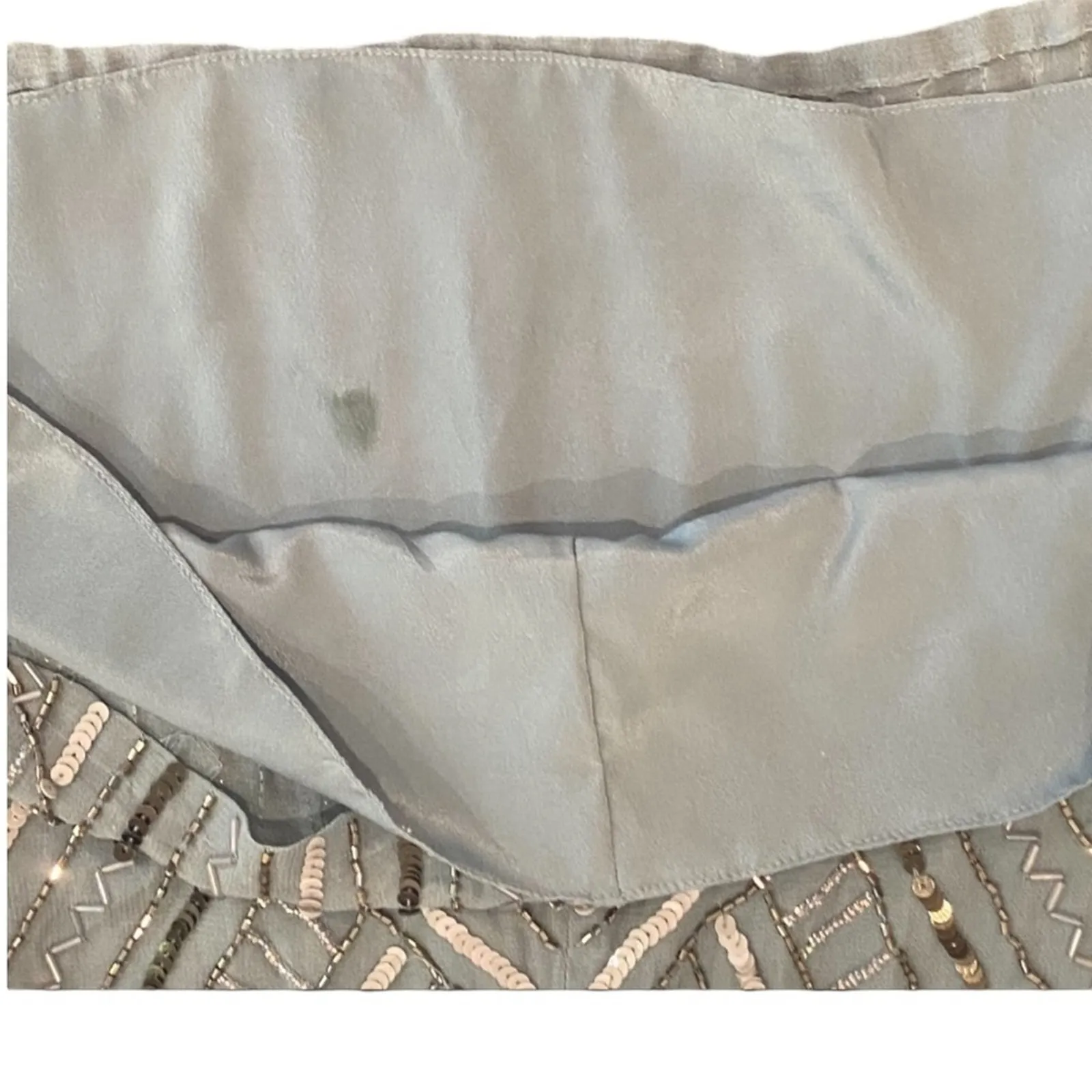 Parker  Cocktail Dress Small Beaded Semi Formal Mini Holiday Party Gatsby $468 - Image 12