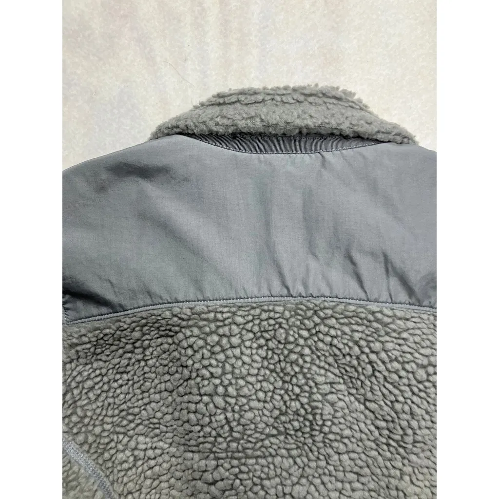 Patagonia Los Gatos Gray Sherpa Fleece Jacket Full Zip Womens Size Small Outdoor - Image 12