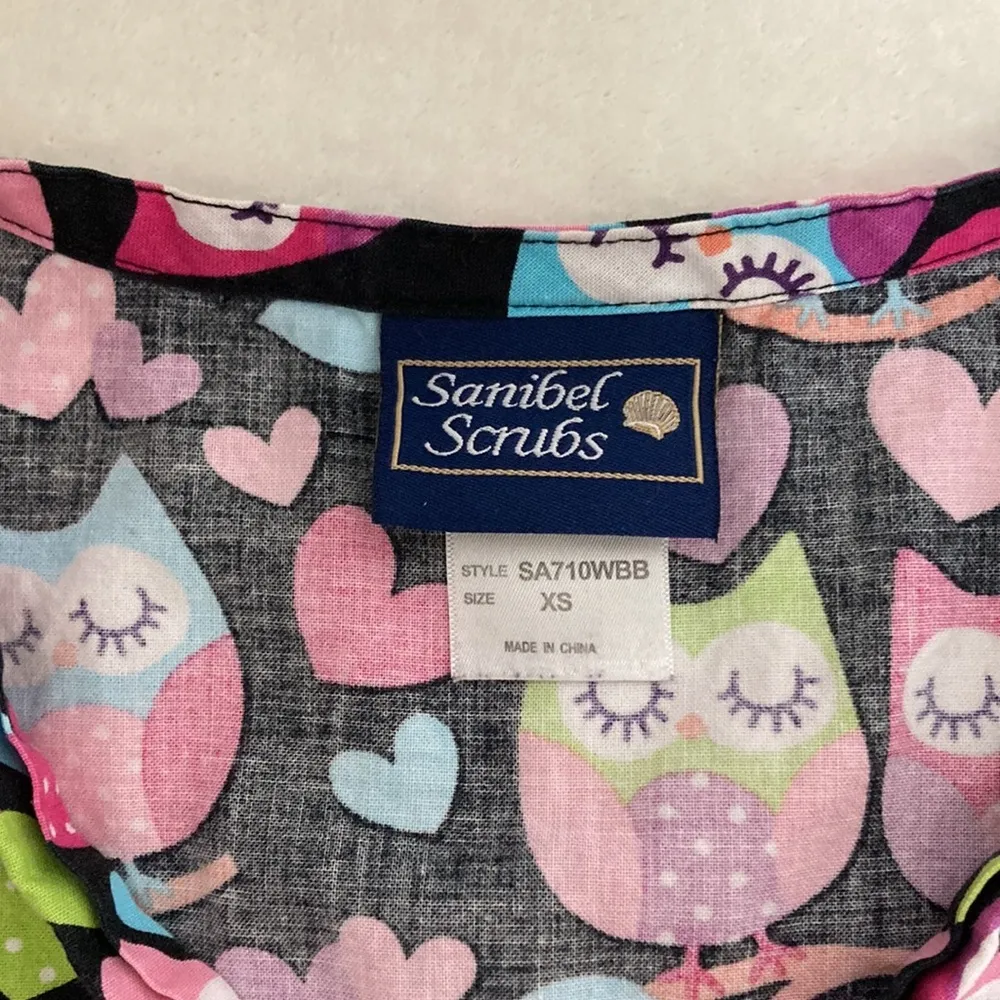 Sanibel Scrubs Women’s Scrub Top Size XS Pink - Image 6