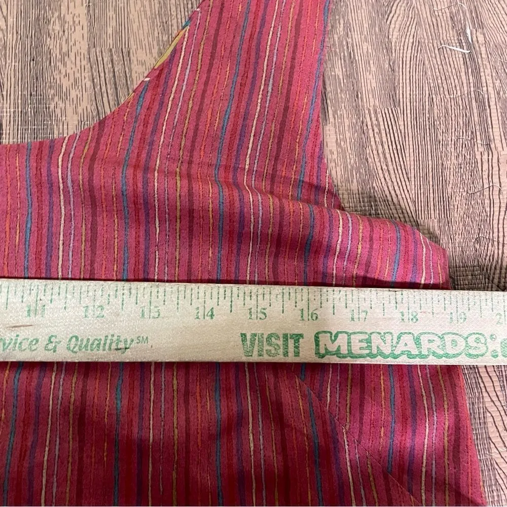 Peruvian Connection Pima Cotton Layered Striped‎ Midi Dress 12 - Image 5