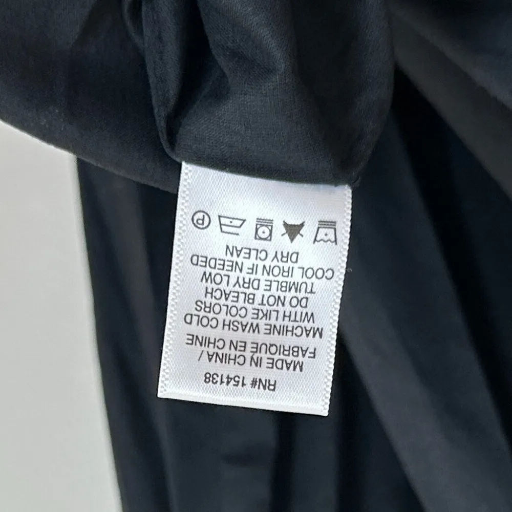 STAUD Landry Shoulder-Tie Smocked Maxi Dress in Black Size X-Large - Image 9