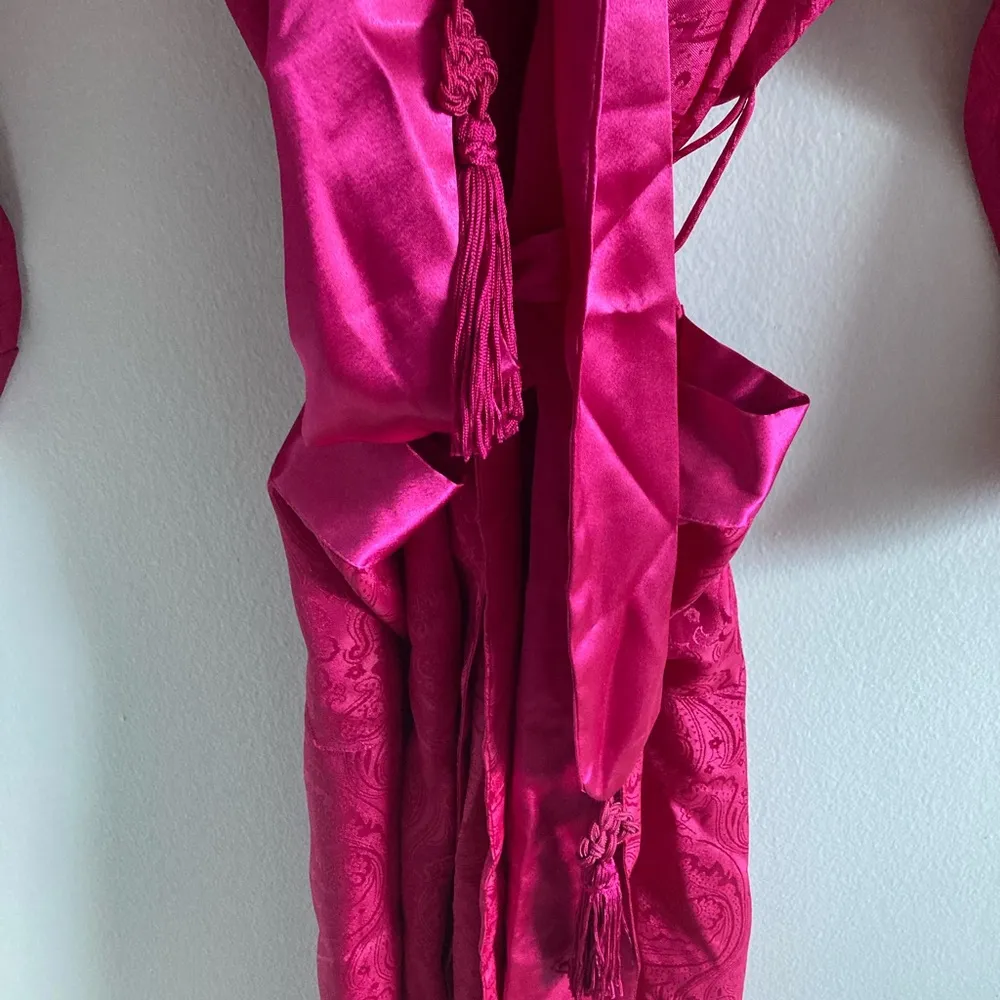 Victoria Secret Vintage Gold Label Pink Robe - Image 6