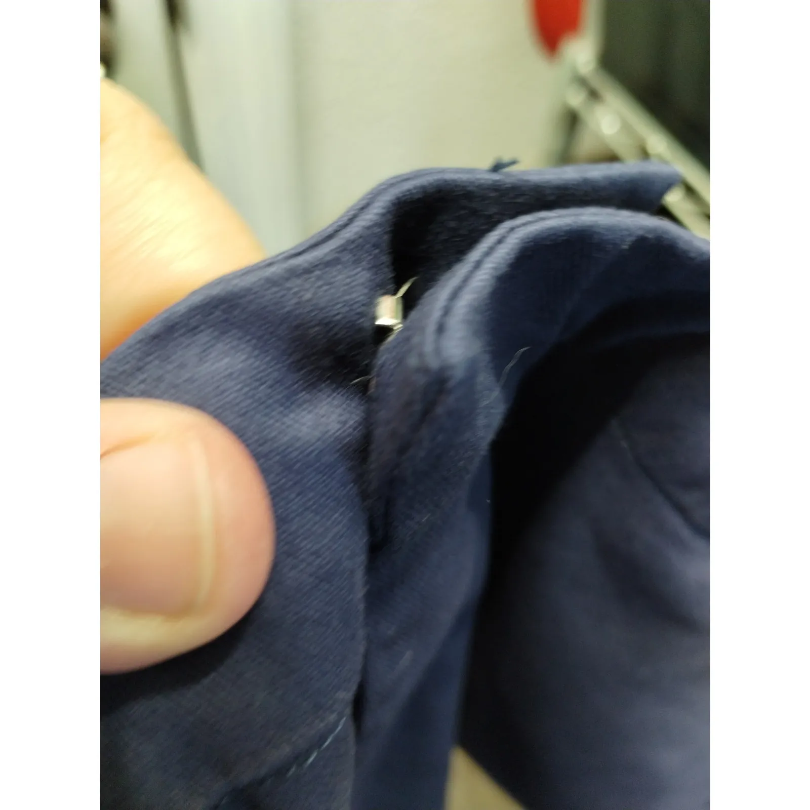 Urban Coco NWT Women's Size Large Navy Blue Chino Straight Leg Basic Pants - Image 4