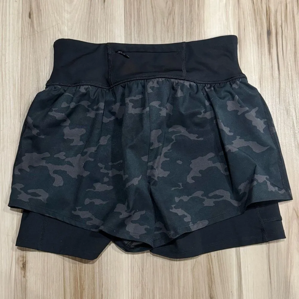 Spanx Black Camo The Get Moving Lined Shorts Women’s Small - Image 4