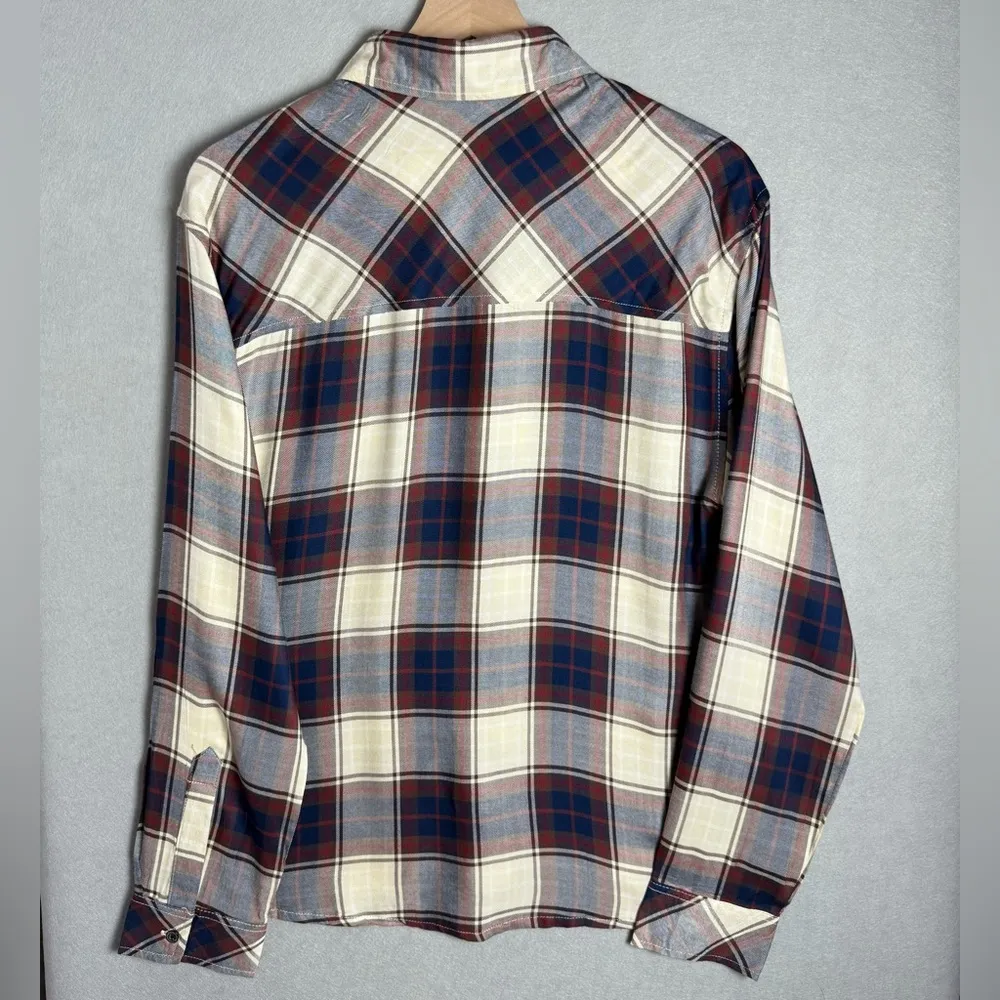 Brand New WeWoreWhat Plaid Boyfriend Button Down Shirt size XXS/XS NWT - Image 2