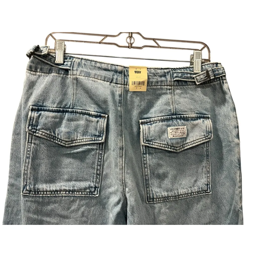 Levi's Surplus NWT Baggy Straight Leg Denim Jeans Size 30x31 Women's Light Wash - Image 10