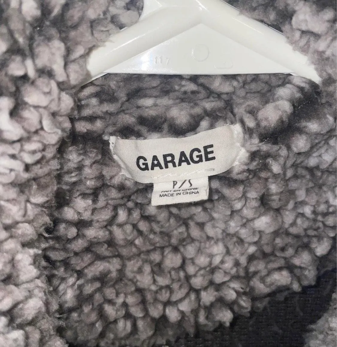 Garage Grey Fuzzy Jacket - Image 3