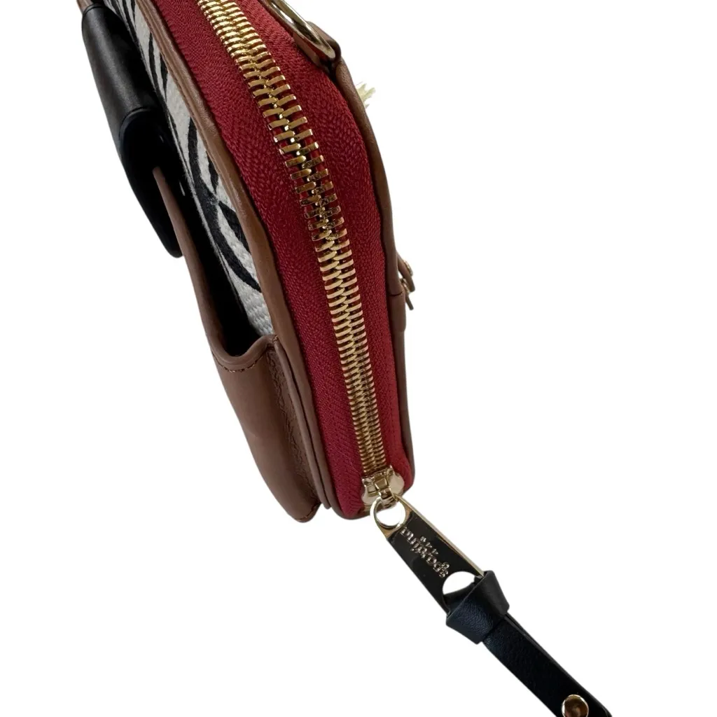 NWT Spartina 449 Stoddard Multi Phone Crossbody Bag Leather and Linen - Image 5