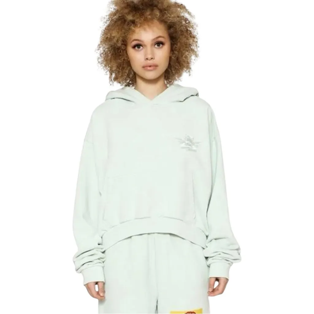Rare BOYS LIE GET BLOCKED MINT GREEN Sweatshirt Graphic Oversized‎ HOODIE OS - Image 2