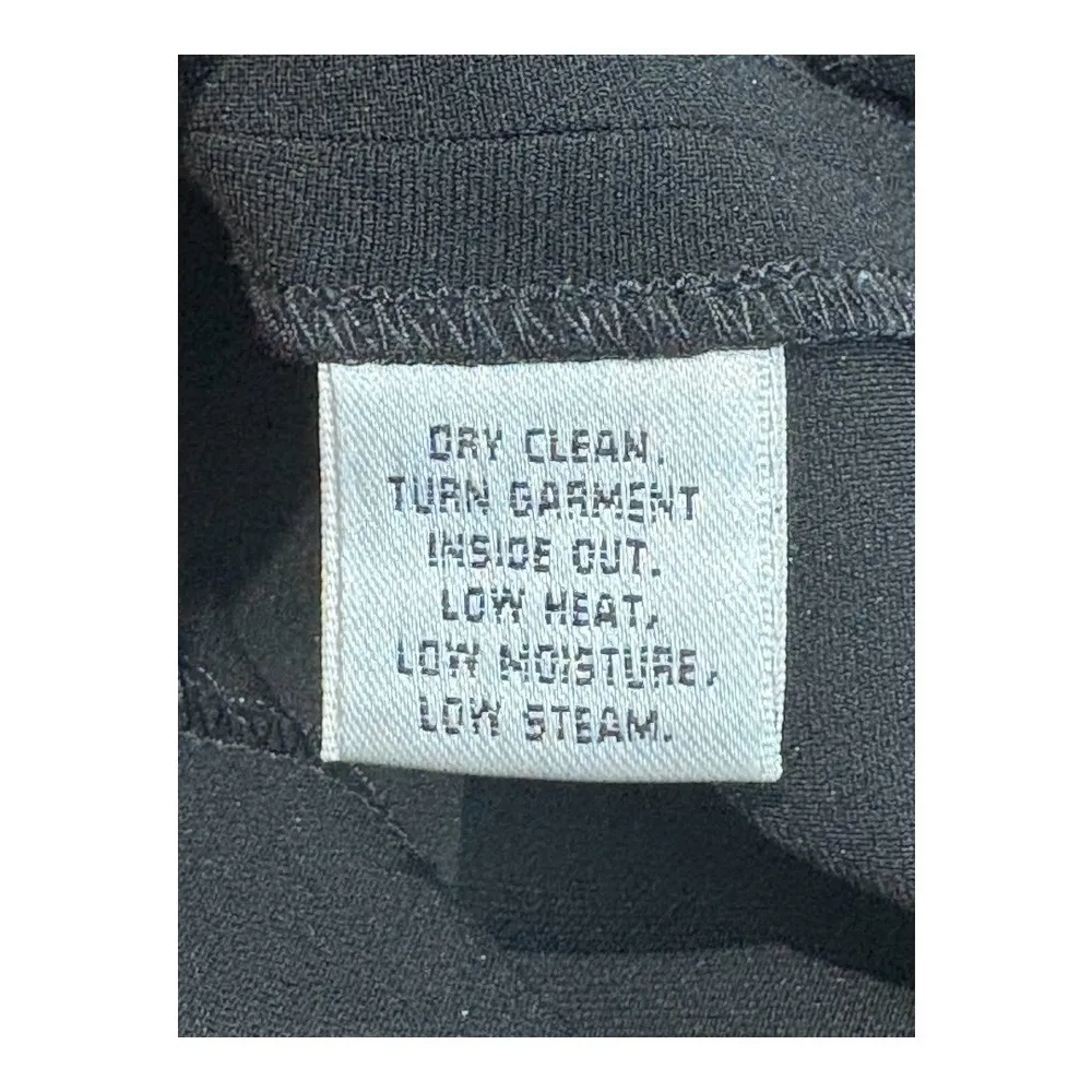 St. John Black Pants Straight Leg Dress Slacks Trousers Slits Spring 2010 Size 6 - Image 11