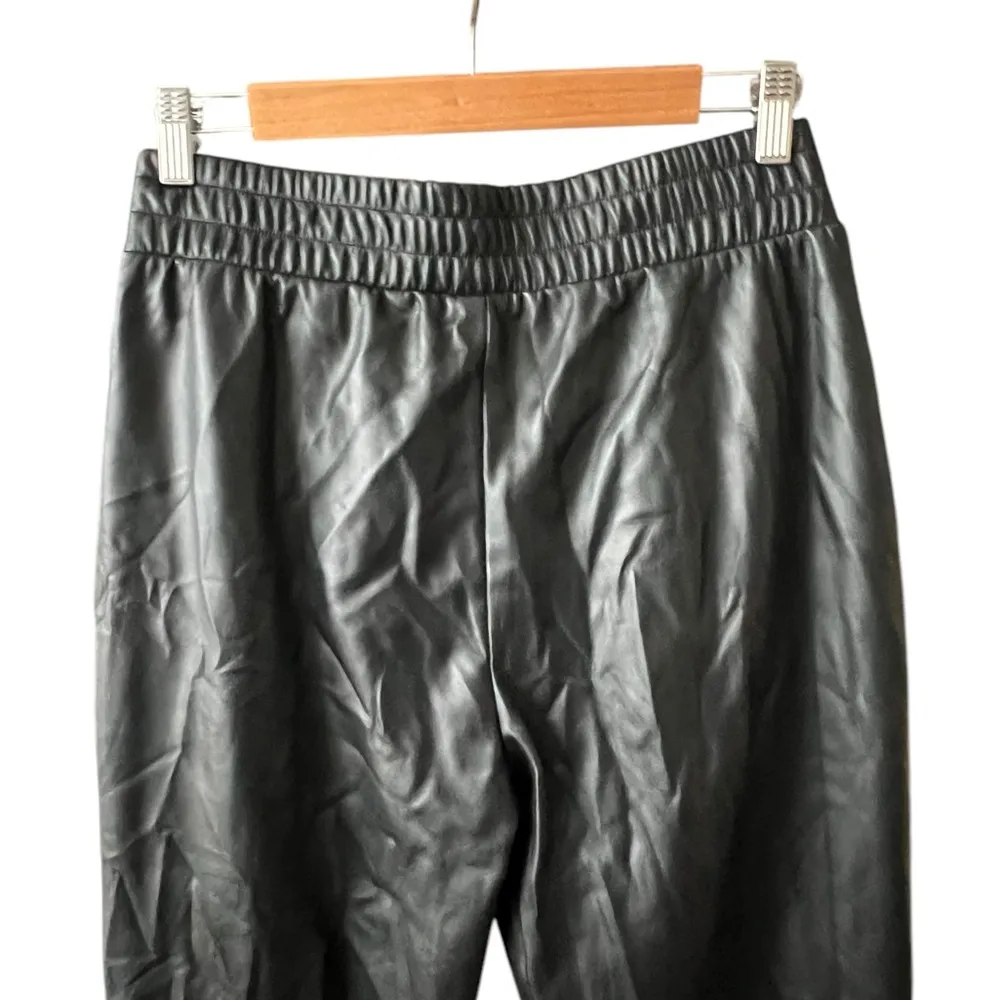 EXPRESS Faux Leather Joggers Sz S - Image 8