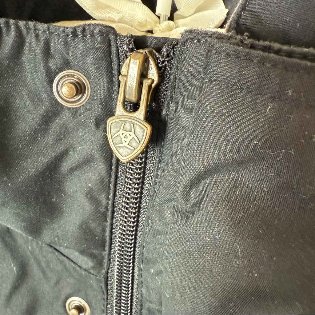 Vintage Ariat Chore Jacket Womens Small Black Coat Western Workwear 90s Y2K - Image 3