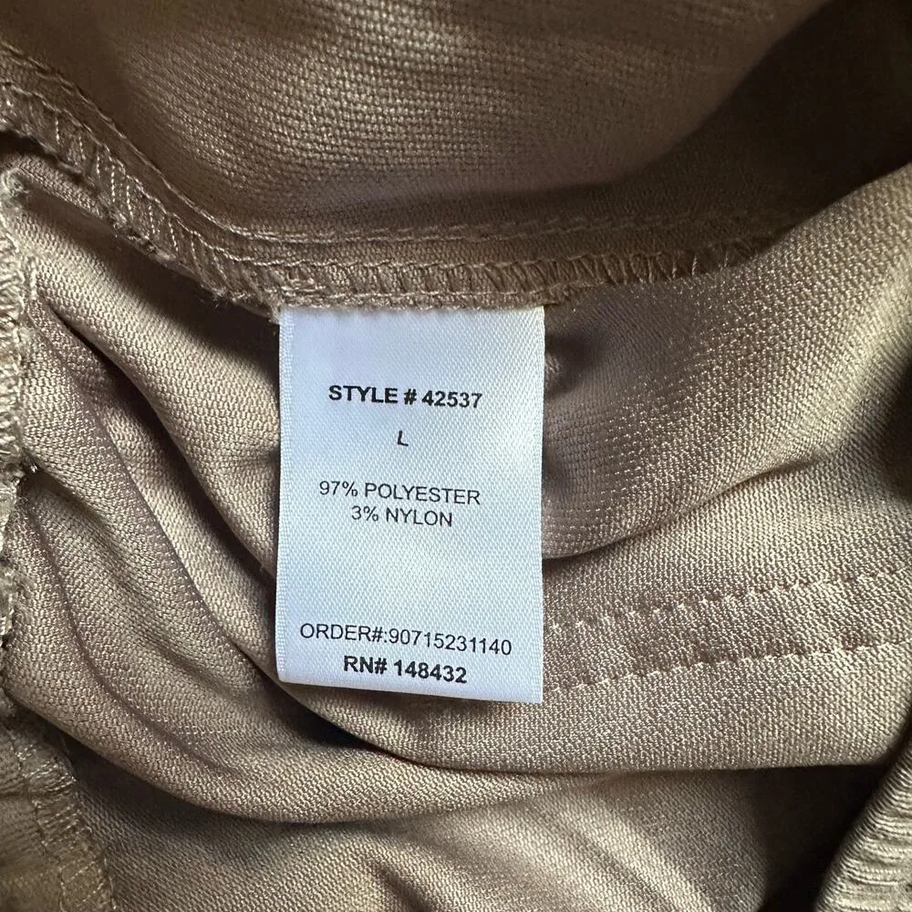 Becool Brown Beige Cargo Pants Women’s size Large boutique NWT $49 utility - Image 8