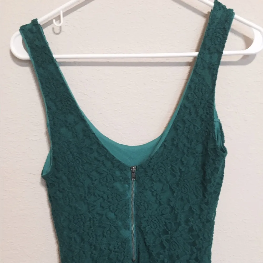 Teal Lace Skater Dress Size M - Image 8