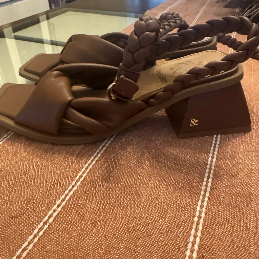Sam & Libby Tan Braided Knot Sandals - Image 2