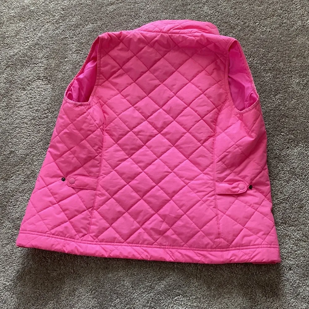 Vineyard Vines Quilted Vest Pink SIZE XS NWT - Image 4