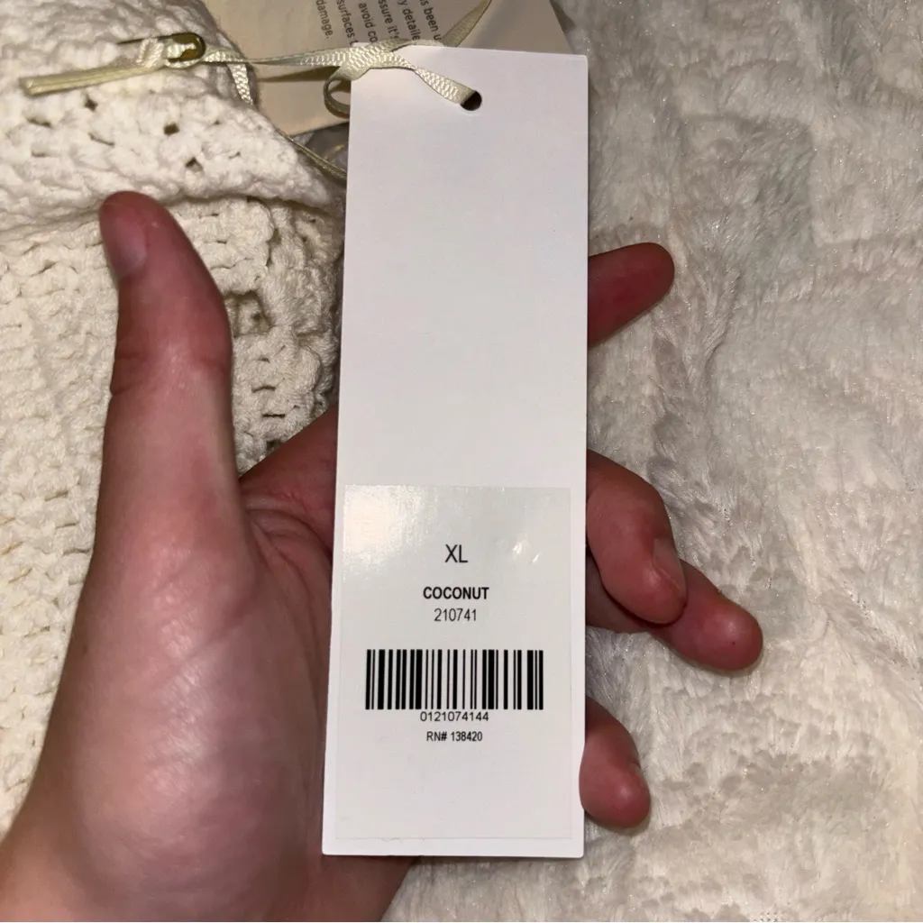 Etcetera NWT  Ivory Crochet Knit - Image 5