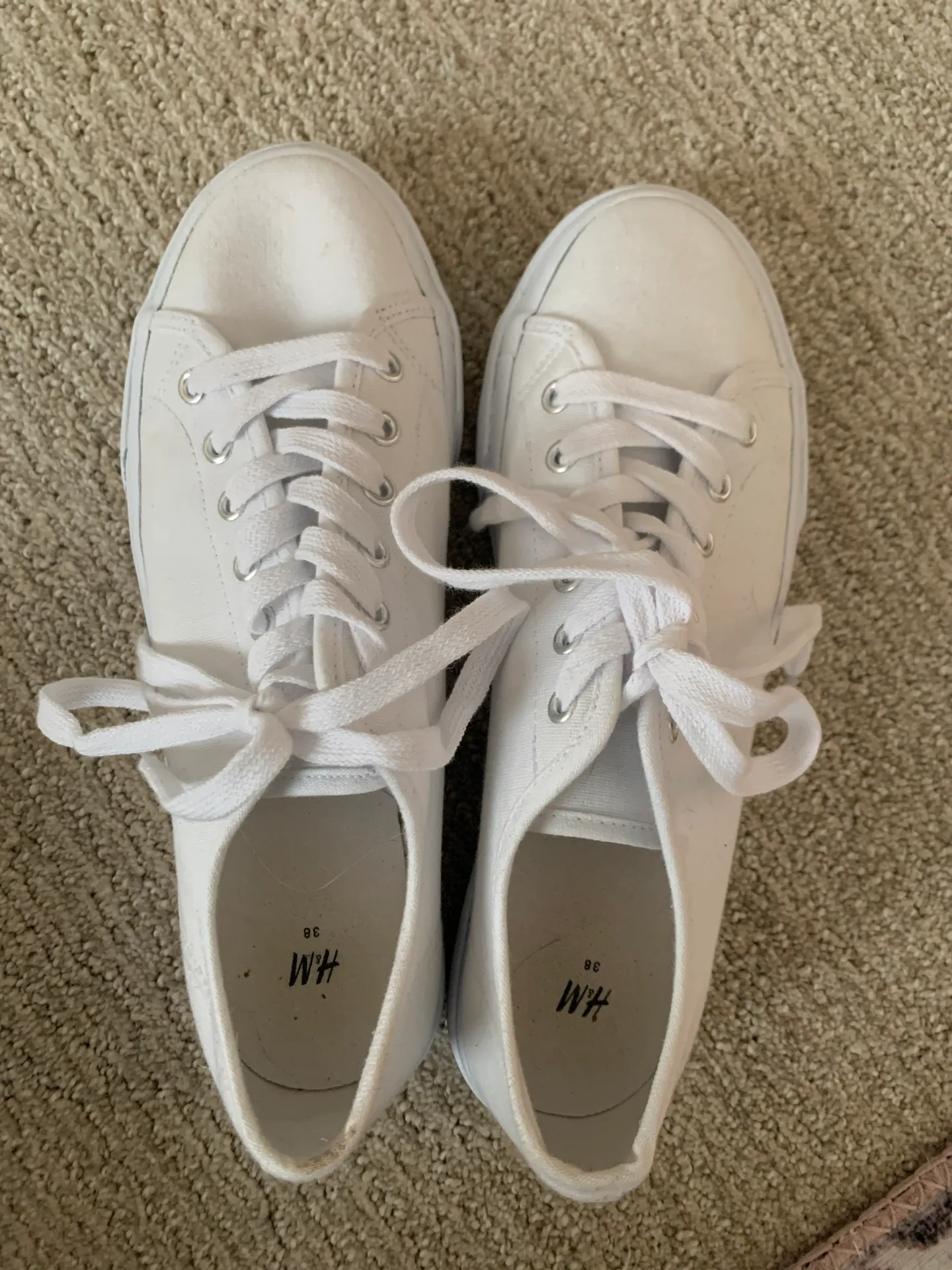 H&M White Platform Sneakers - Image 3