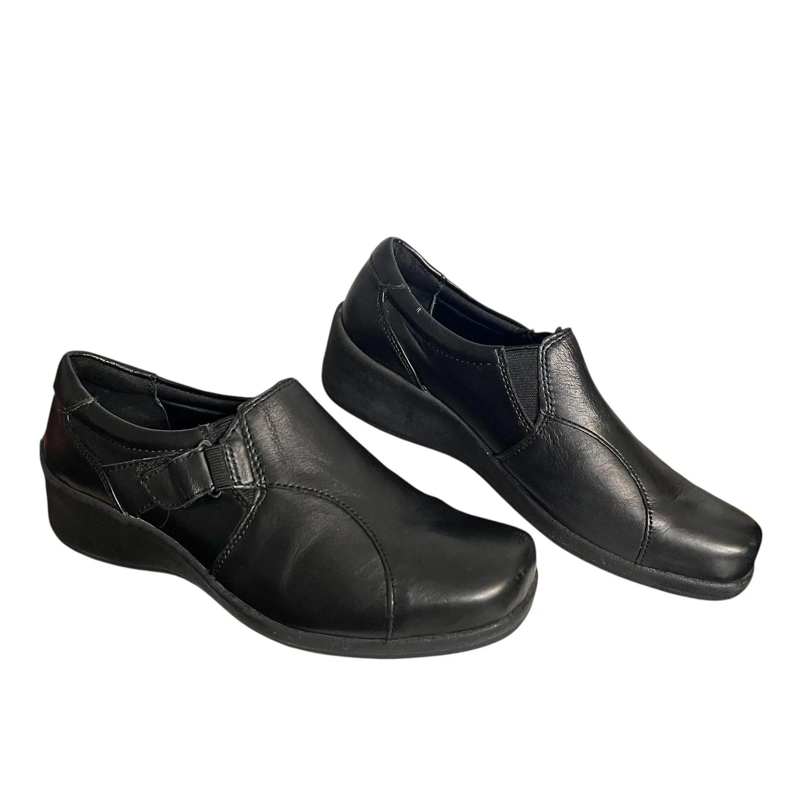 Naturalizer Shoes Womens Size 8.5 Black Leather Slip On Comfort Loafers Casual - Image 11