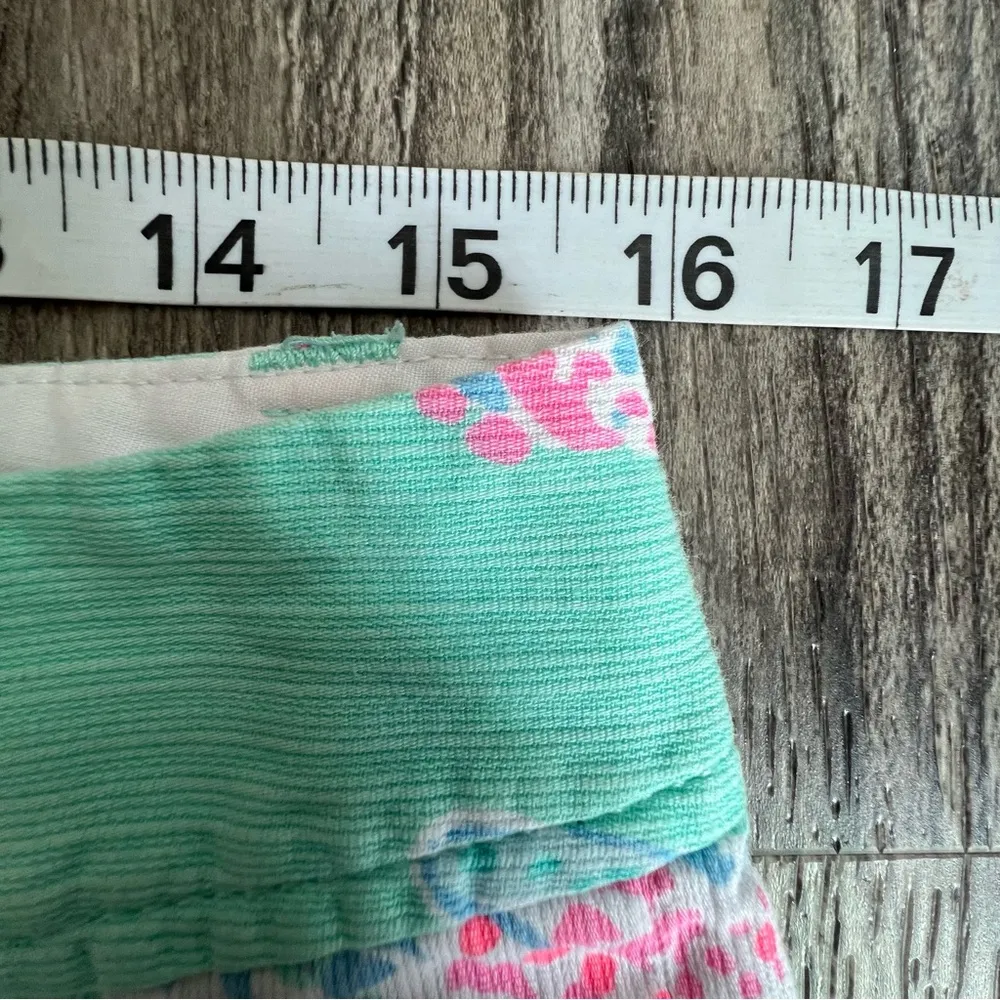 Lilly Pulitzer the Callahan short Minty fresh fan sea size 4 - Image 9