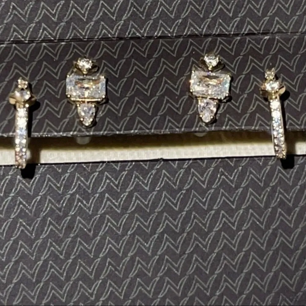 Nadri Earring Set Gold - Image 2