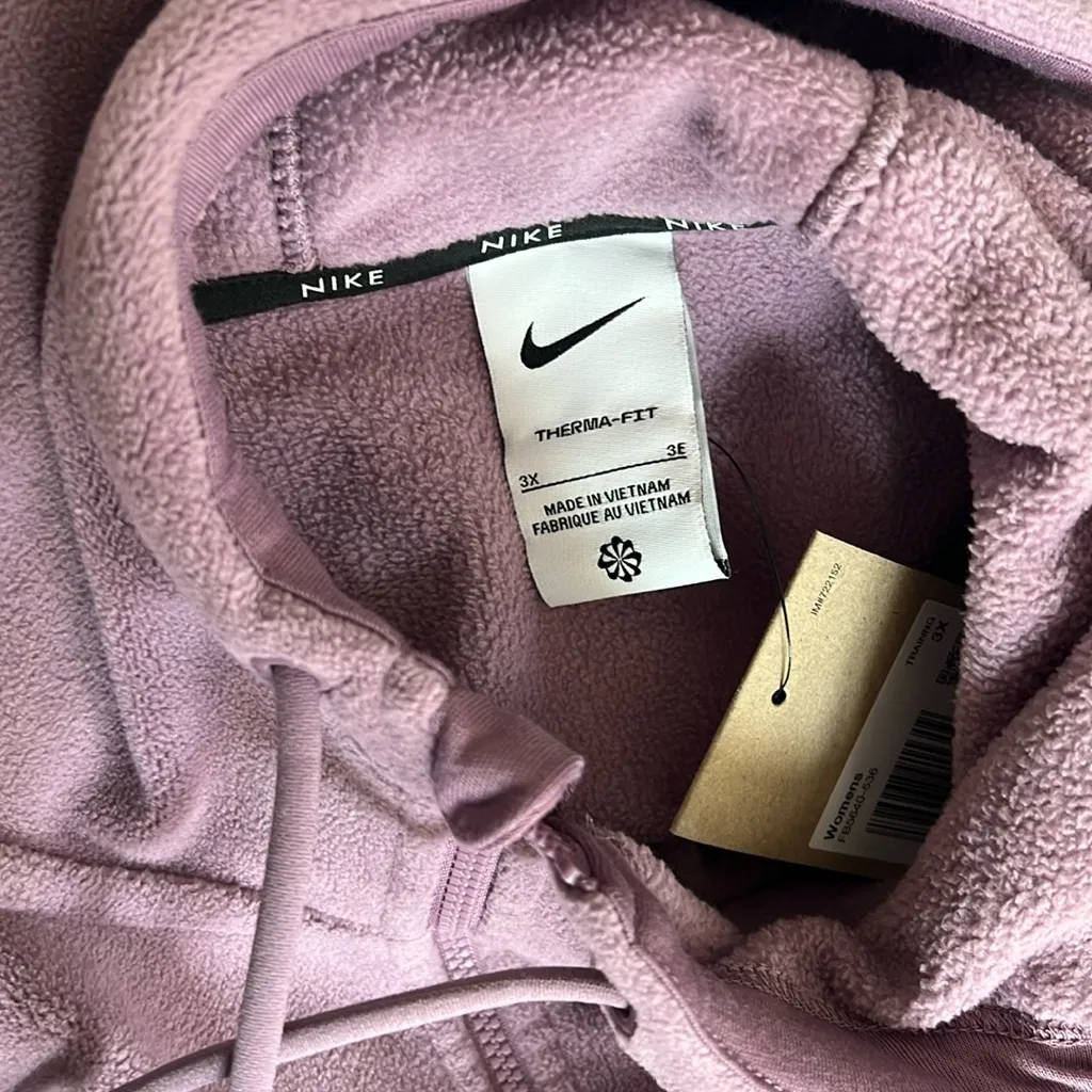 Nike Therma-FIT One Oversized Full-Zip Fleece Hoodie, Plus Size 3X New w/Tag - Image 9