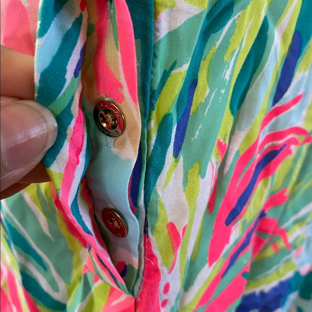 Lilly Pulitzer Vibrant Tropical Print Blouse - Image 4