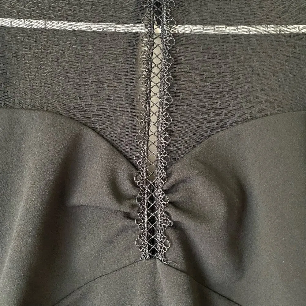 Lulu’s size small goth Victorian neckline sheer mini dress‎ - Image 7