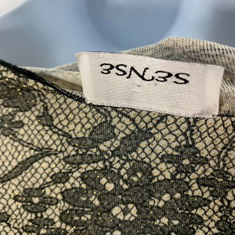 y2k glitter lace print top - Image 4